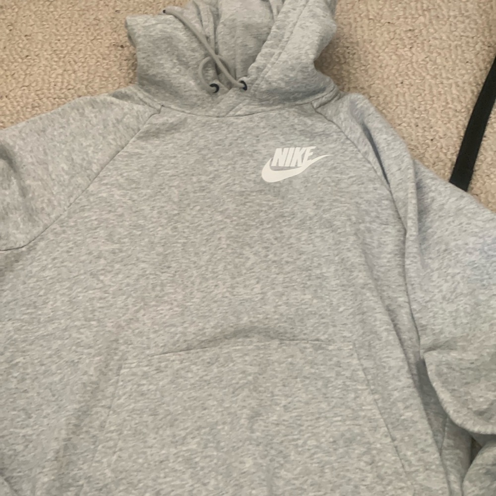 Nike grey hoodie size M girls